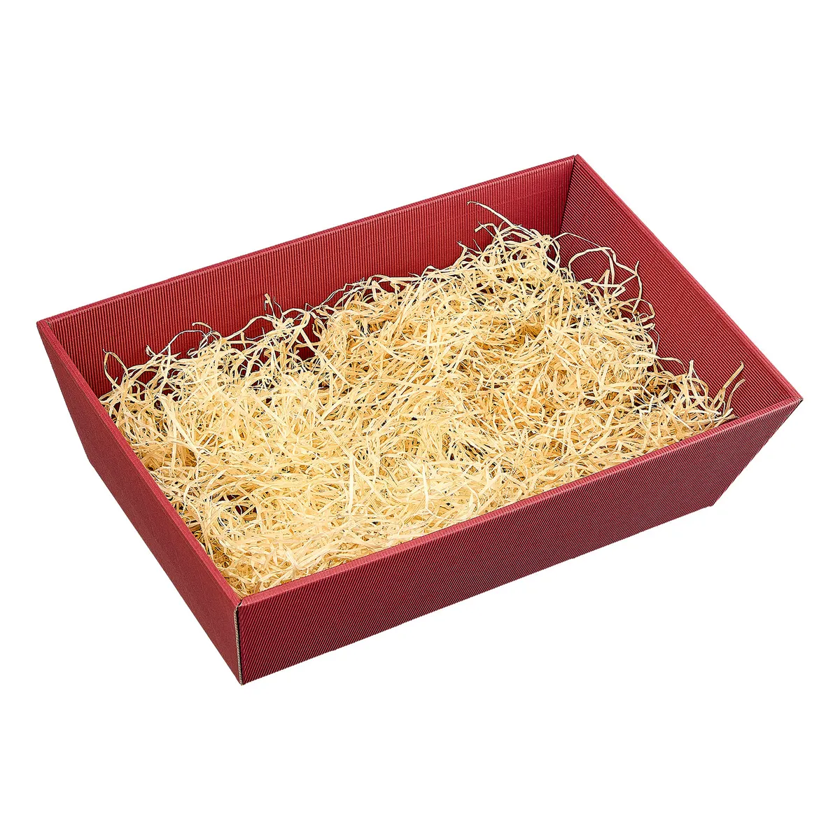 Artikelbild des Artikels “Leere Geschenkbox rot rechteckig offen “